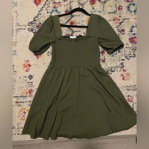 Olive green dress